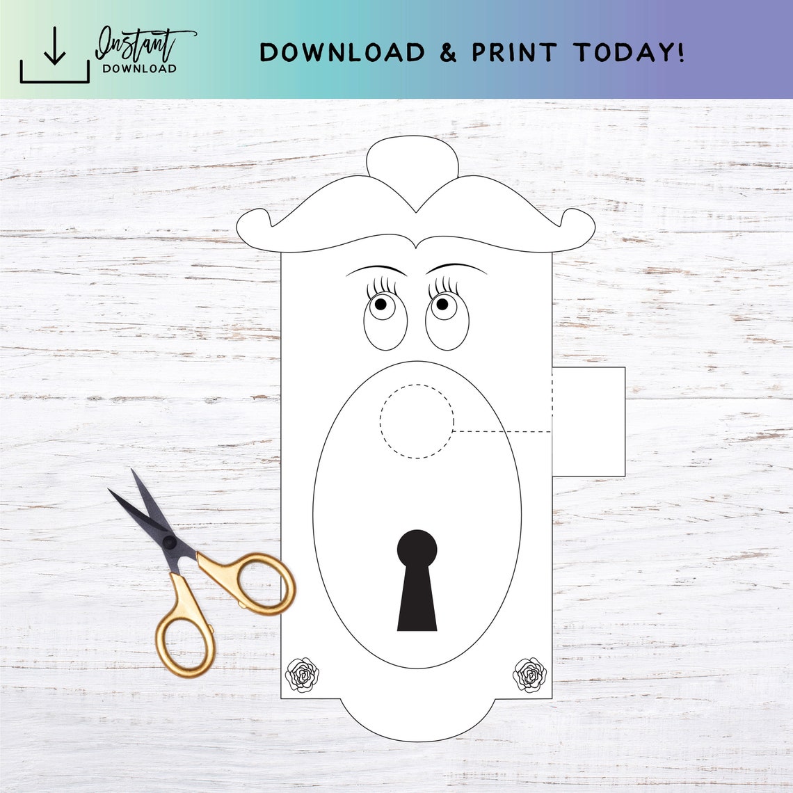 Printable Coloring Alice In Wonderland Talking Doorknob Craft Etsy printable-coloring-alice-in-wonderland-talking-doorknob-craft-etsy