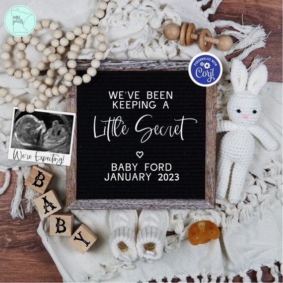 Digital Pregnancy Announcement, Neutral Been Keeping Secret Pregnancy