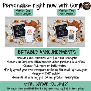 Fall Rainbow Baby Announcement: Autumn Social Media Reveal (Digital) image 3