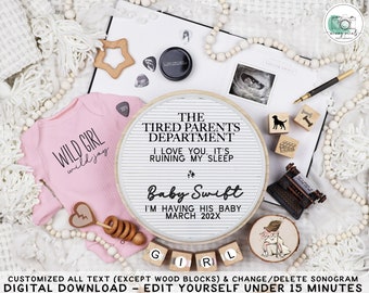 Funny Girl Taylor Pregnancy Announcement: TTPD Baby Reveal (Digital Download)