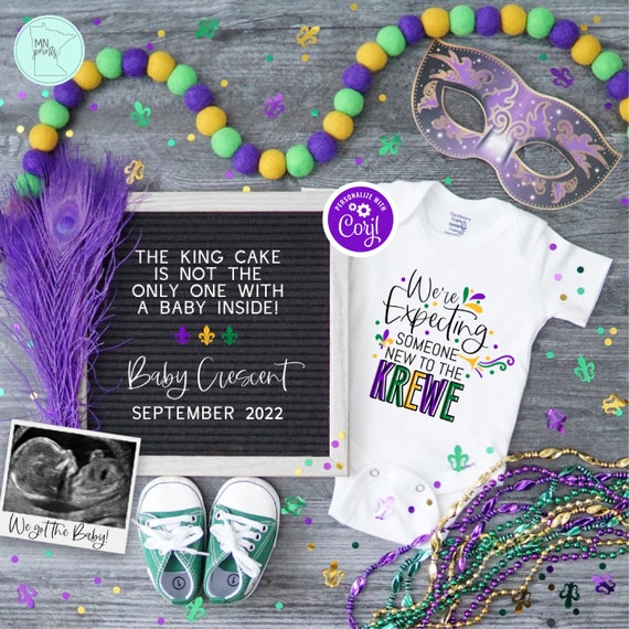 Womens Mardi Gras King Cake Baby Krewe T-Shirt For Announcements Womens Mardi Gras King Cake Baby Krewe T-Shirt For Announcements