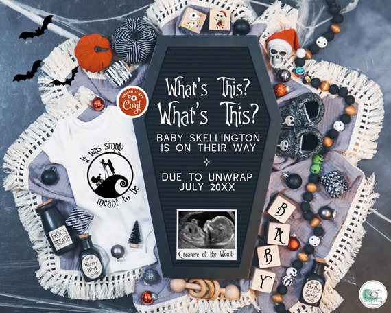 Deer christmas pregnancy announcement