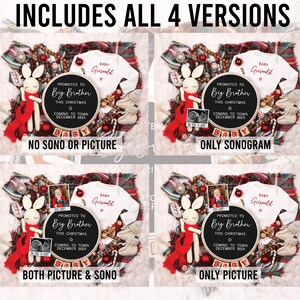 Big Brother Christmas Pregnancy Announcement: Holiday Sibling Reveal (Digital Download) image 3
