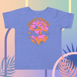 Toddler Short Sleeve Tee - &quot;Friends in Paradise&quot;