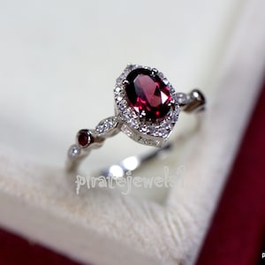 Garnet Rings Etsy