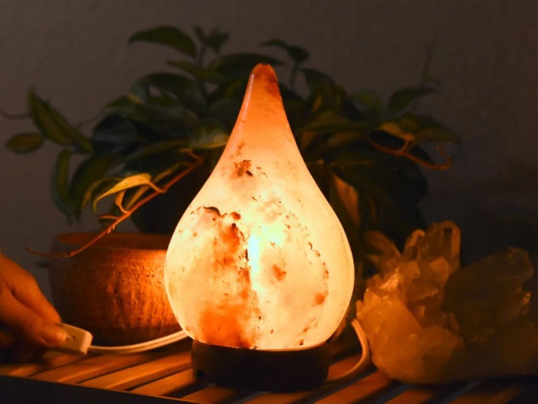 Rain Drop Himalayan Salt Lamp 100 Real Himalayan Pink Salt Salt Rock