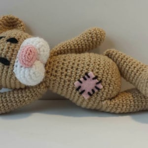 12" Teddy Bear, Baby/ Toddler/ Child Toy, Cuddle Size, Bear Collector, Hand Crochet
