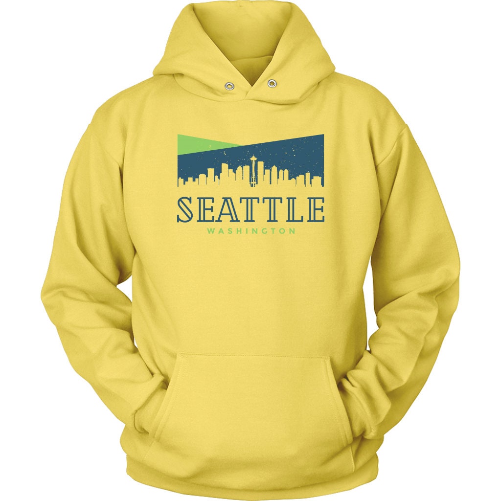 Seattle Skyline Unisex Hoodie Unisex Hoodie | Etsy
