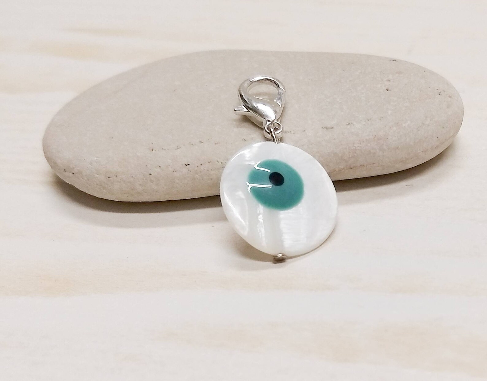 Mother of Pearl Evil Eye Dog Collar White Evileye Cat Collar Etsy