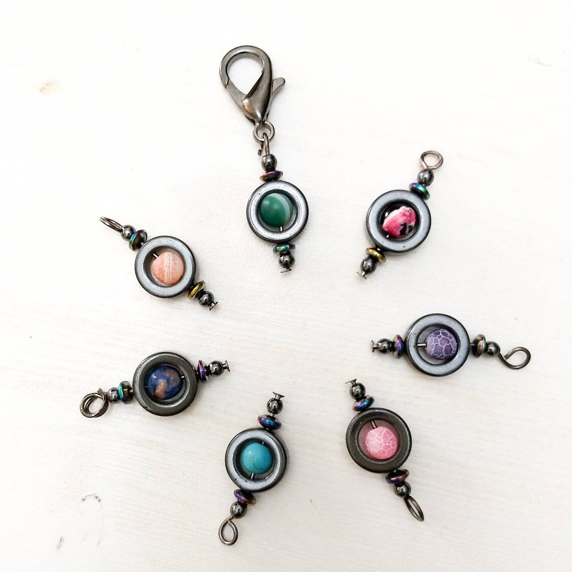 Pet Collar Clip on Charm Gemstone Dog Collar Charm Healing Etsy UK