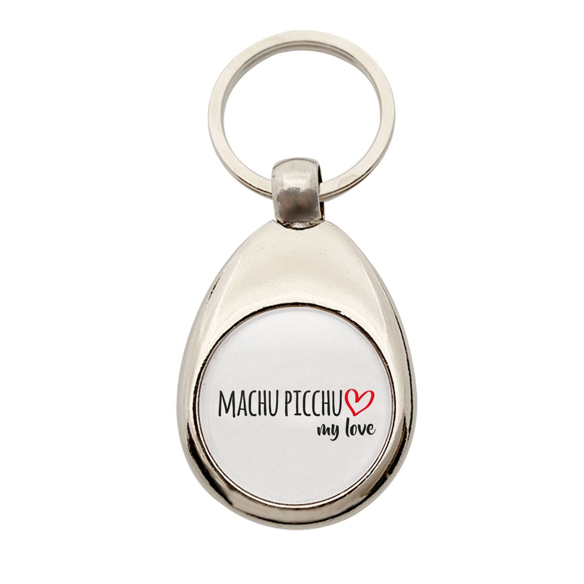 Personalized Key Ring, Two sided Stamped Large Key Fob, Dog Tag