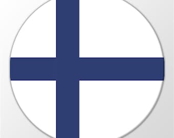 Finnland Flagge National Farben Hochwertig Kühlschrank-magnet 