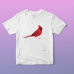 Cardinal T-shirt - Bird Watching - XS, S, M, L, XL, Oversized
