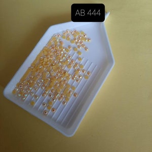 Aurora Borealis (AB) DMC 444 rhinestones, for diamond painting, diamond embroidery. SQUARE
