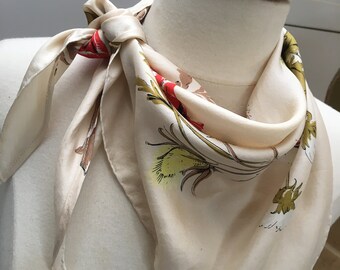 Floral Silk Scarf