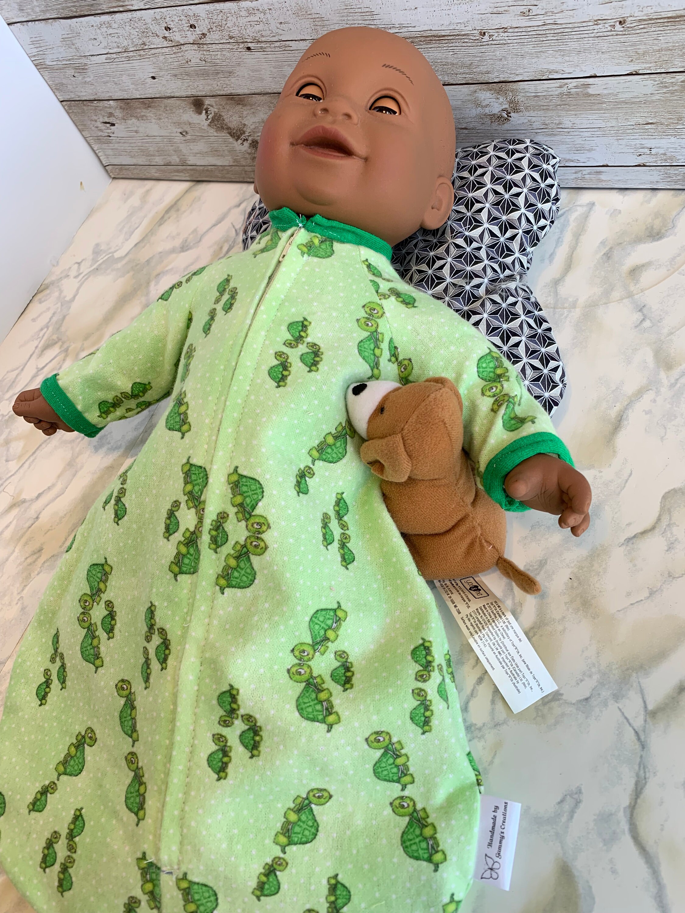 Unisex Baby Doll Sleeper Sack, Doll Blanket Sack, Bitty Baby Sleeping