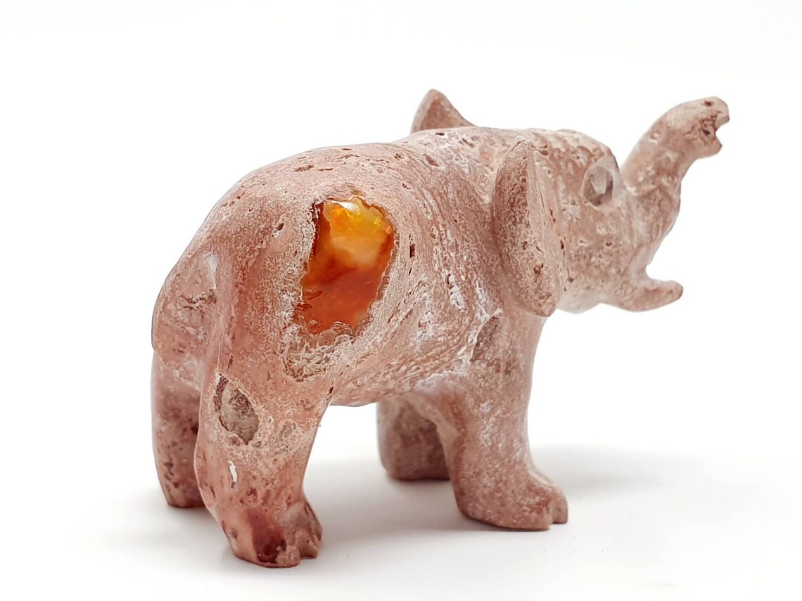 opal elephant statue
