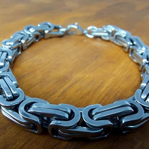 Stainless steel link bracelet