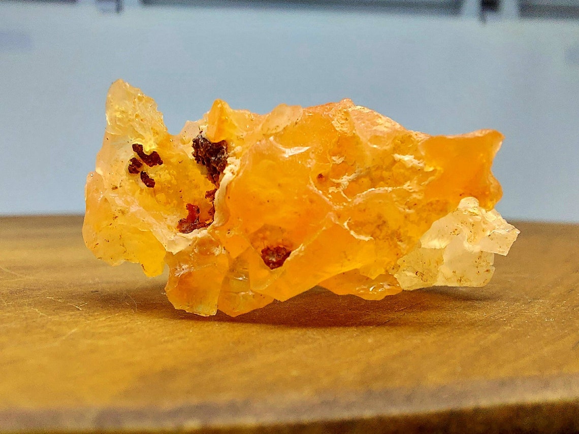 Mexican fire opal specimen / raw boulder opal / orange opal | Etsy