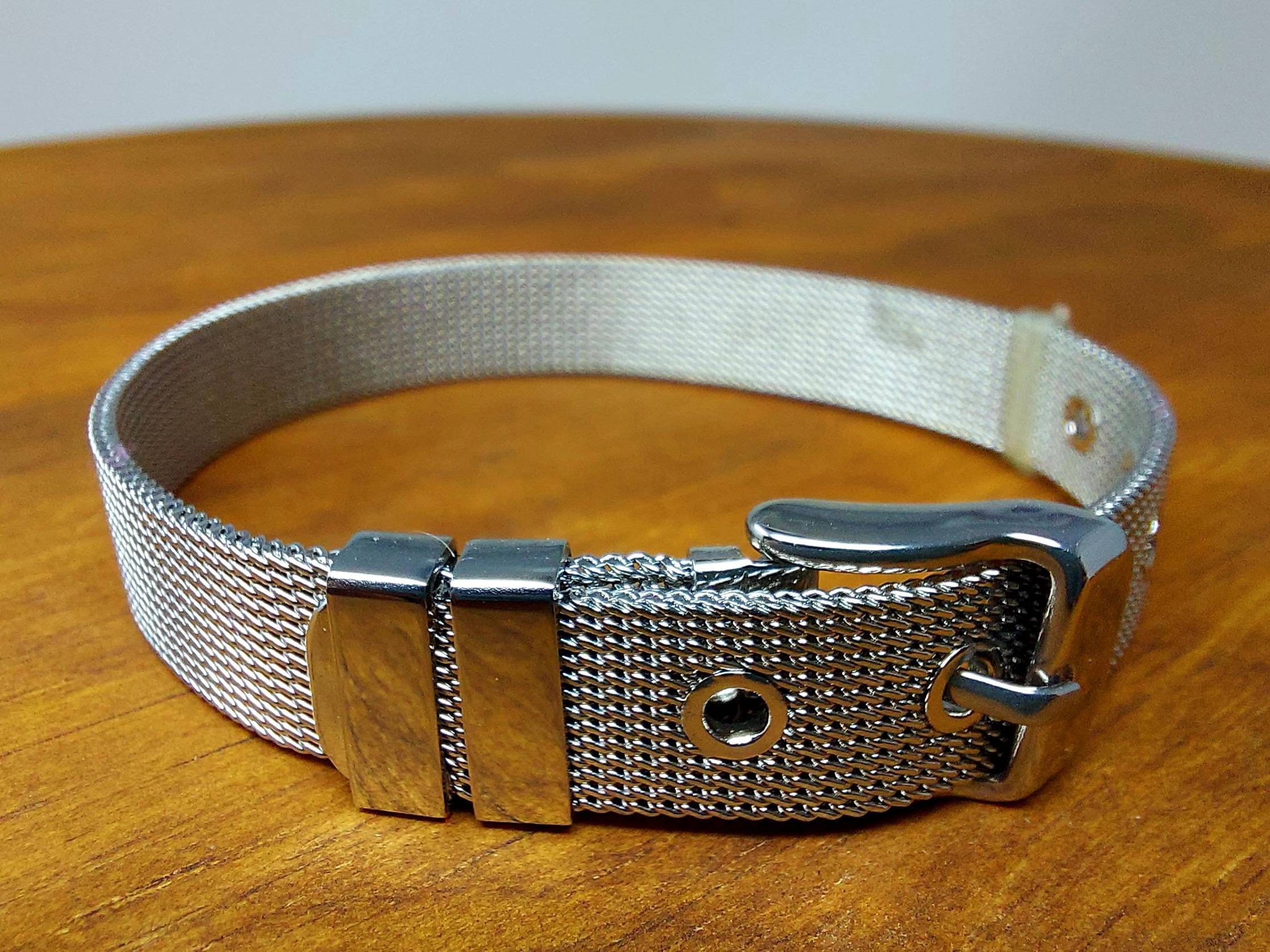 Stainless steel mesh bracelet Etsy
