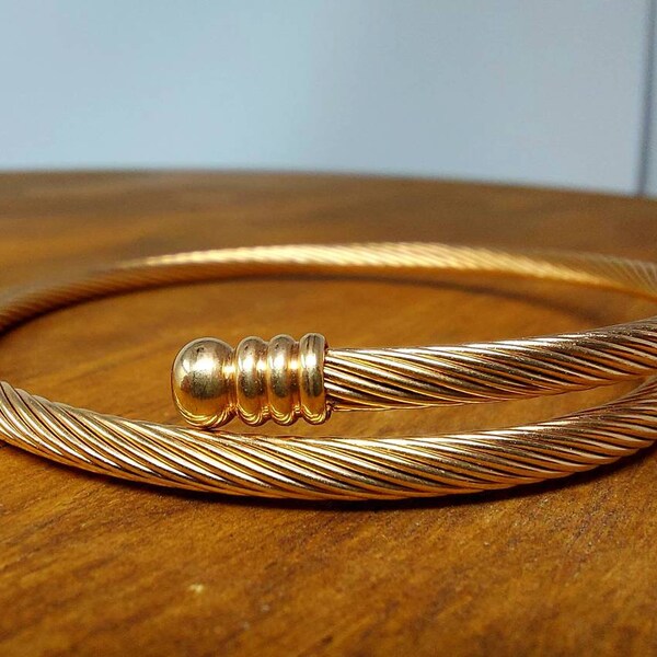 BLACK CABLE BRACELET main image 1