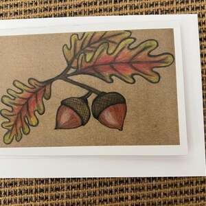 Blanco notitiekaarten bedrukt met aquarelkunst, kleurpotlood, acrylverf, pastelkleuren