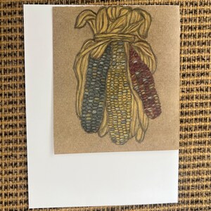 Blanco notitiekaarten bedrukt met aquarelkunst, kleurpotlood, acrylverf, pastelkleuren