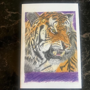 Blanco notitiekaarten bedrukt met aquarelkunst, kleurpotlood, acrylverf, pastelkleuren