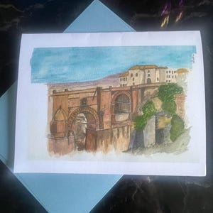 Blanco notitiekaarten bedrukt met aquarelkunst, kleurpotlood, acrylverf, pastelkleuren enz.