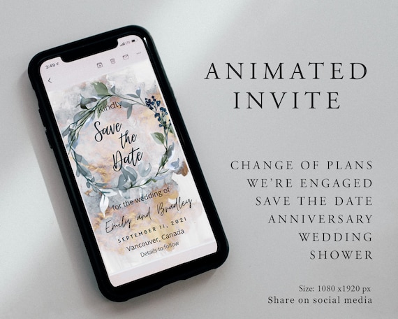 Animated digital wedding invitations | Honestweddingadvice.com