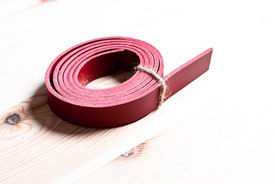 Black 30 Feet 1//4/" Genuine Leather Strap 5oz Premium Cowhide Strip