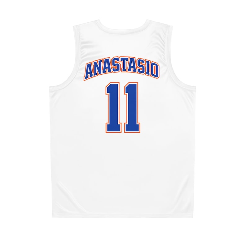 Op Phish Anastasio Knicks geïnspireerd basketbalshirt afbeelding 2