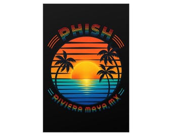 Póster vertical/mate de Phish Riviera Maya Sunset