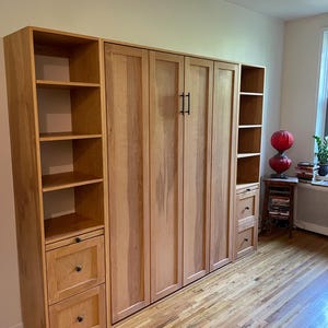Details in Description.. Our High-Quality Murphy Beds add Style to Your Office/Guest Rooms. Solid Wood afbeelding 3