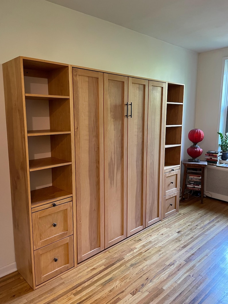 Details in Description.. Our High-Quality Murphy Beds add Style to Your Office/Guest Rooms. Solid Wood afbeelding 3