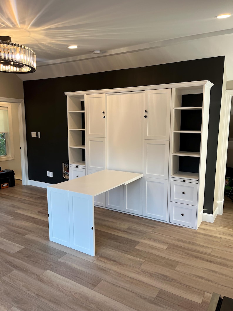 Details in Description.. Our High-Quality Murphy Beds add Style to Your Office/Guest Rooms. Solid Wood afbeelding 1