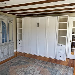 Details in Description.. Our High-Quality Murphy Beds add Style to Your Office/Guest Rooms. Solid Wood afbeelding 4