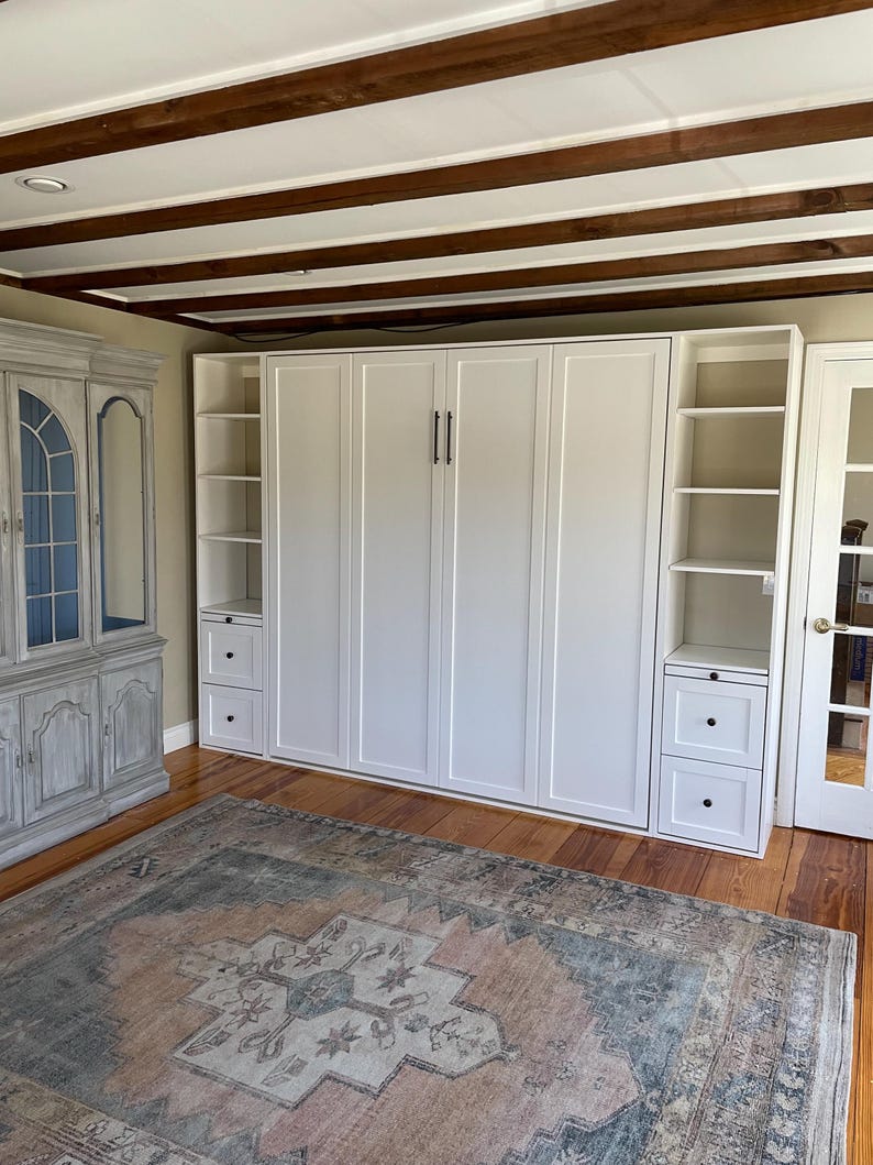 Details in Description.. Our High-Quality Murphy Beds add Style to Your Office/Guest Rooms. Solid Wood afbeelding 4