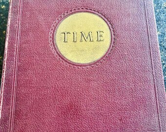 Collection of Ten 1937 Time Magazines in a Bound Book