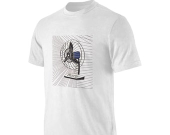 FAN PRINT T-SHIRT | Mens Vintage Fan Print T