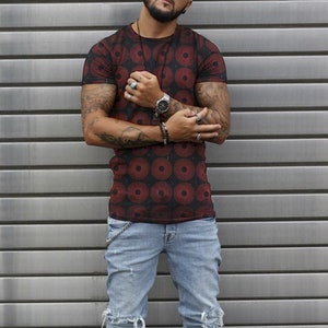 Mens ANKARA AFRICAN PRINT T-Shirt | Nigeria | Ghana | Batik Wax Print T