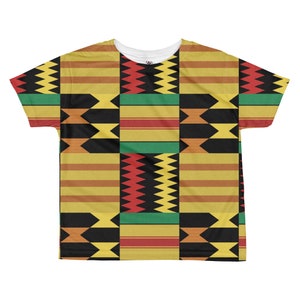 TODDLERS African KENTE Print T-SHIRT | Vibrant African Print | Carnival | Ghana