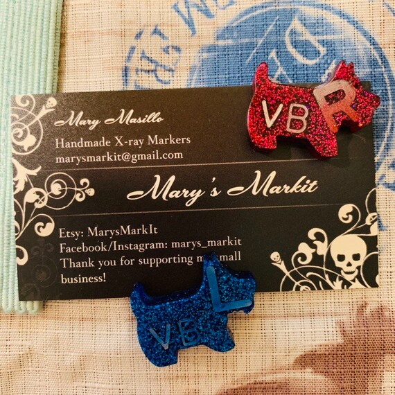Scottie Dog Xray Marker Set Etsy