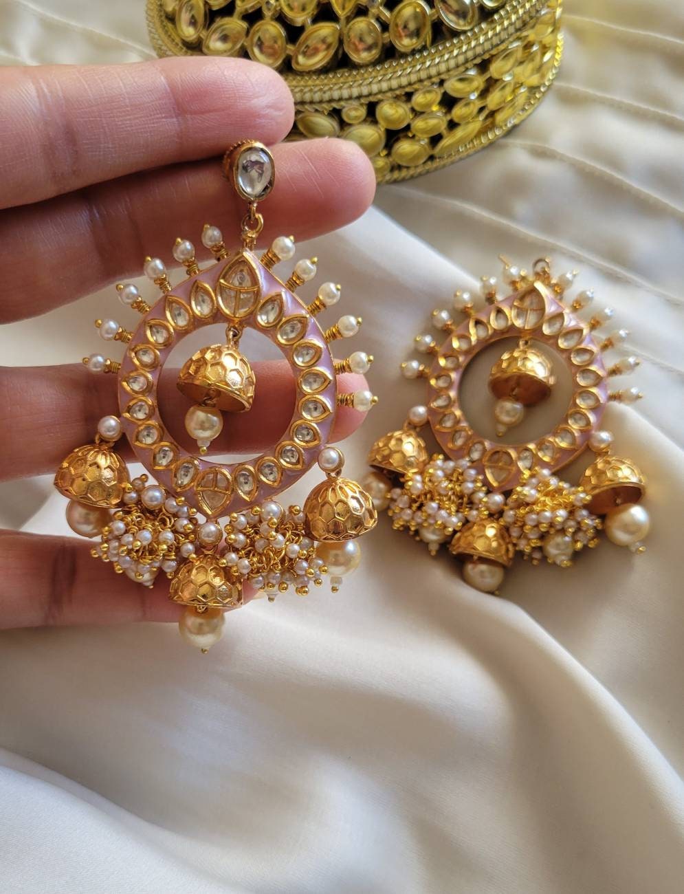 24 carat gold jhumkas outlet with price