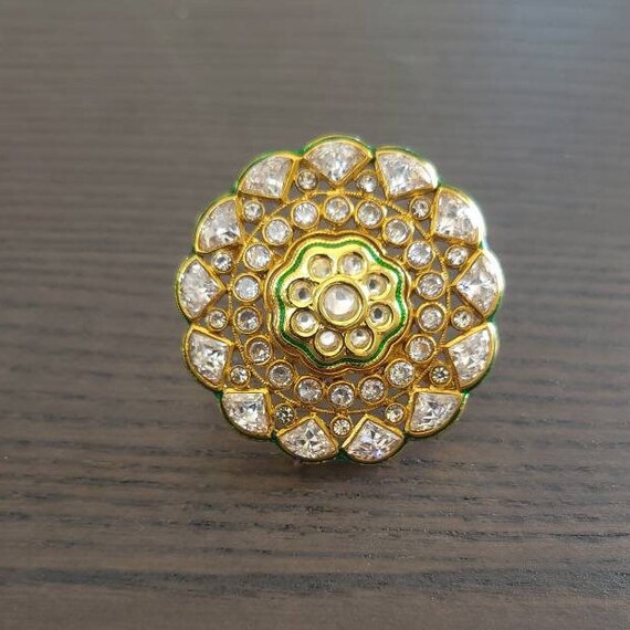 Karizma Jewels Elegant Slim Light 18k Real Yellow Gold Finger Ring at Rs  5100 | Gold Rings in Jalandhar | ID: 19304804891