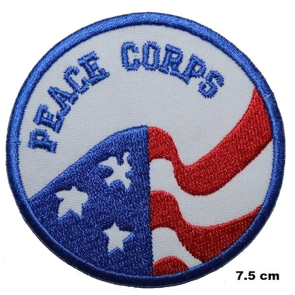 US PEACE CORPS Embroidered Iron-On/Sew-On Patch
