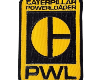 Power Loader (PWL) Caterpillar Aliens Logo Iron-on Embroidered Patch