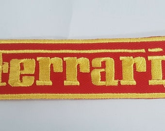 Embroidered Ferrari Sports-Racing car Iron-on/ Sew on Patch Logo