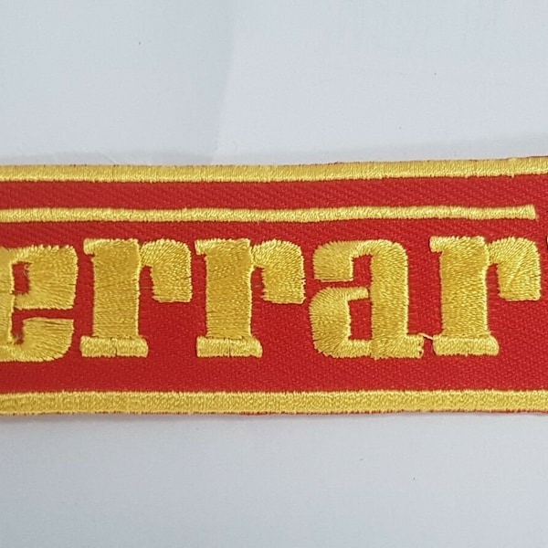 Embroidered Ferrari Sports-Racing car Iron-on/ Sew on Patch Logo