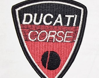 DUCATI CORSE Geborduurd Iron-On/Sew-On Patch Logo